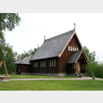 Die Holzkirche von Kvikkjokk