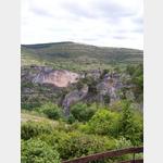 Grotte de Dargilan, Frankreich, Blick ins Tal der Jonte