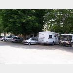 Rue du Champ de Mars, Nationalpark Cevennen, 48150 Meyrueis, France @Parkplatz, auch fr kleinere WOMO geeignet