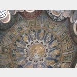 Bapisterium Ravenna, Mosaik "Johannes tauft Christus"