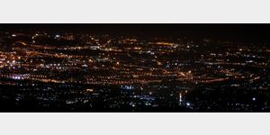 Neapel Panorama nachts von Vesuv