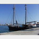 Alter Segler an der Fhrpier%uk%old sailingboat at ferrypier